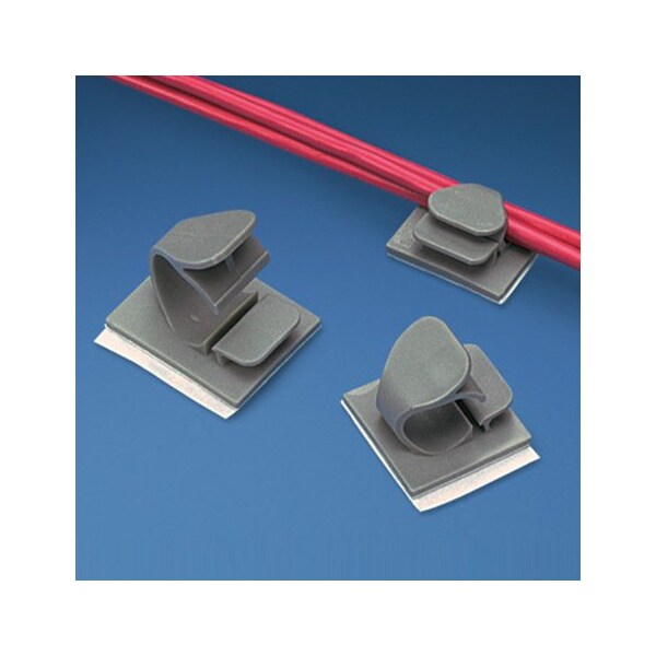 Panduit Ltching Wire Clp, Adh, .50" Bdle, Nat, PK200 LWC50-A-T - main